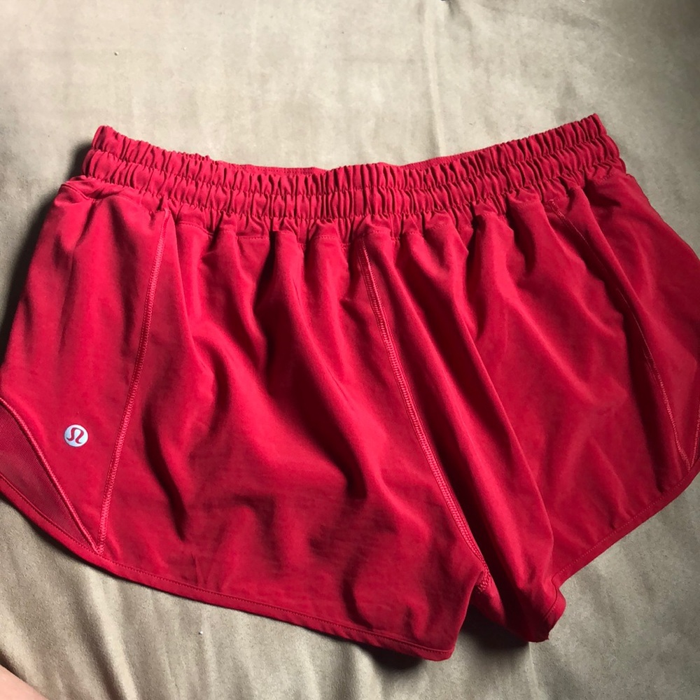 Lululemon Shorts red 10 2.5” inseam